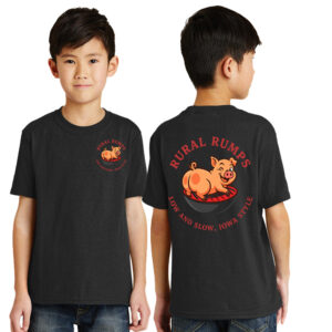 Rural Rumps Youth Short Sleeve Tee-Black