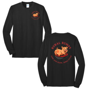 Rural Rumps Unisex Cotton Long Sleeve Tee-Black