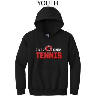River King Tennis Youth Basic Hooded Sweatshirt-Black