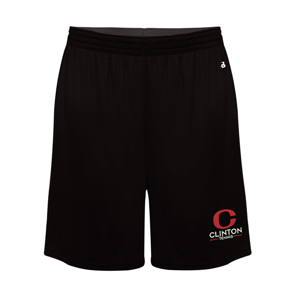 River King Tennis Badger ultimate SoftLock performance short with pockets-Black