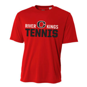 River King Tennis Adult Cooling Performance Tshirt-Scarlet