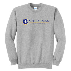 Schlarman Academy Unisex Fleece Crewenck Sweatshirt-Athletic Heather