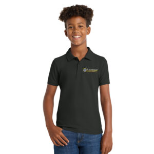Schlarman Academy Port Authority Youth Core Classic Pique Polo-Black