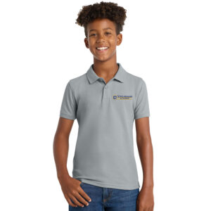 Schlarman Academy Port Authority Youth Core Classic Pique Polo-Gusty Grey