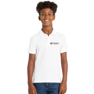 Schlarman Academy Port Authority Youth Core Classic Pique Polo-White