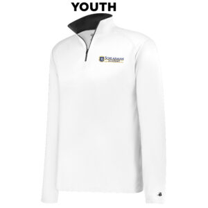 Schlarman Academy B-Core 1/4 Zip YOUTH-White