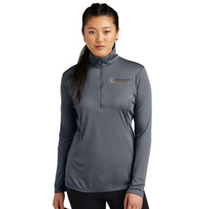 Schlarman Academy Sport-Tek Ladies PosiCharge Competitor 1/4 Zip Pullover-Grey Concrete