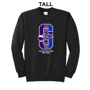 Schlarman Coments Tall Unisex Basic Crewneck Sweatshirt-Black