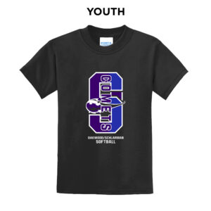 Schlarman Coments Youth Short Sleeve Tee-Black