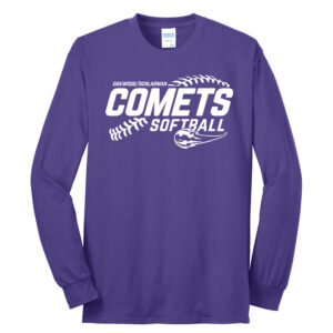 Schlarman Coments Unisex Long Sleeve Tee-Purple