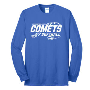 Schlarman Coments Unisex Cotton Long Sleeve Tee-Royal