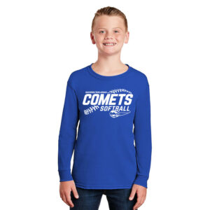 Schlarman Coments Youth Cotton Long Sleeve Tee-Royal