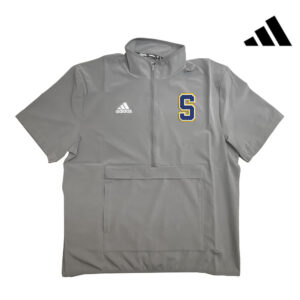 Hilltoppers BB Adidas Coach Short Sleeve 1/2 zip woven pullver – Grey Four (S, M, L only)