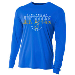 Hilltoppers BB Adult Cooling Performance long sleeve Crew Tee- Royal
