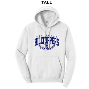 Hilltoppers BB Tall Fleece Hooded Sweatshirt-White