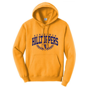 Hilltoppers BB Unisex Fleece Hooded Sweatshirt-Gold
