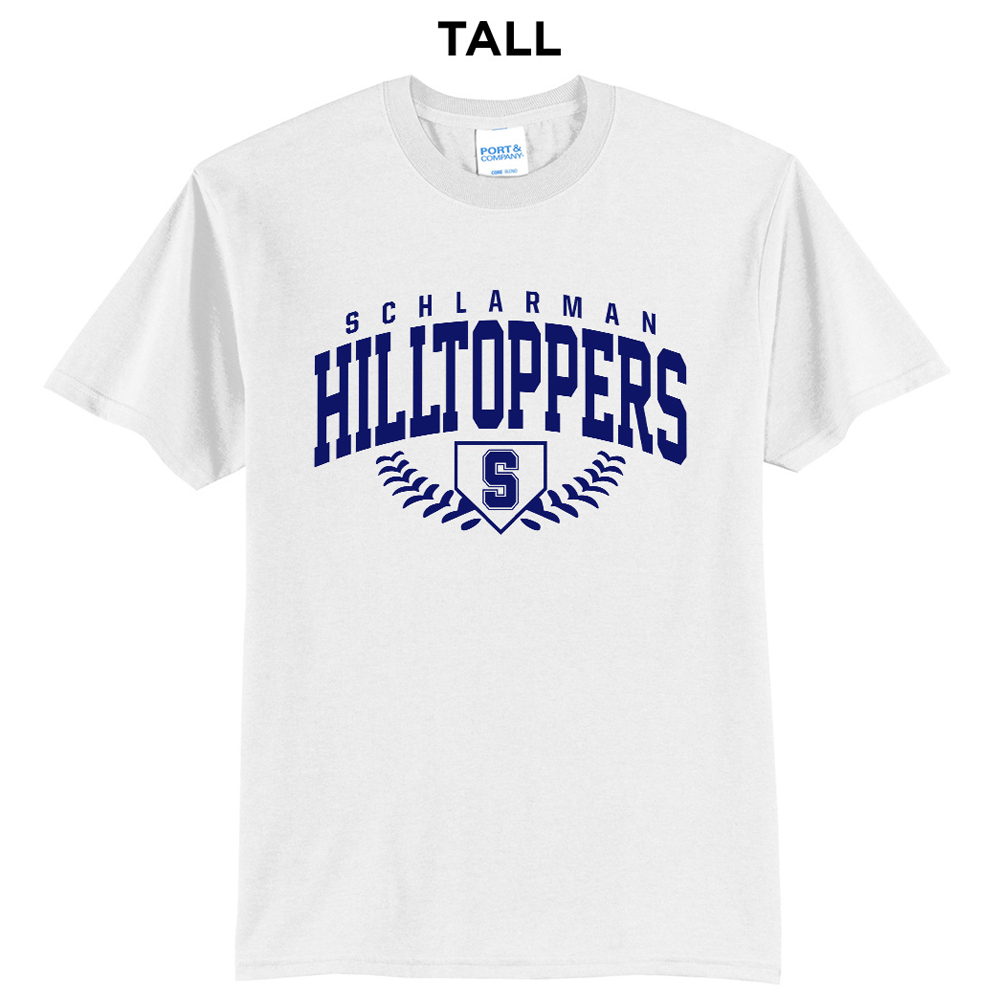 Hilltoppers BB Tall Short Sleeve Tee-White