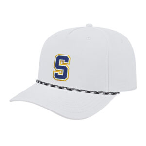 Hilltoppers BB ICON performance rope golf cap-White/White/Black