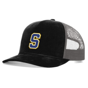 Hilltoppers BB Richardson Troutdale Corduroy Cap – Split Color-Black/Charcoal