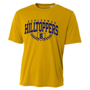 Hilltoppers BB Adult Cooling Performance Tshirt -Gold