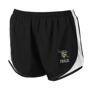 Streamwood Track Field Sport Tek Ladies Cadence Short-Black/White