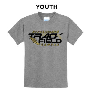 Streamwood Track Field Youth Short Sleeve Tee-Grey