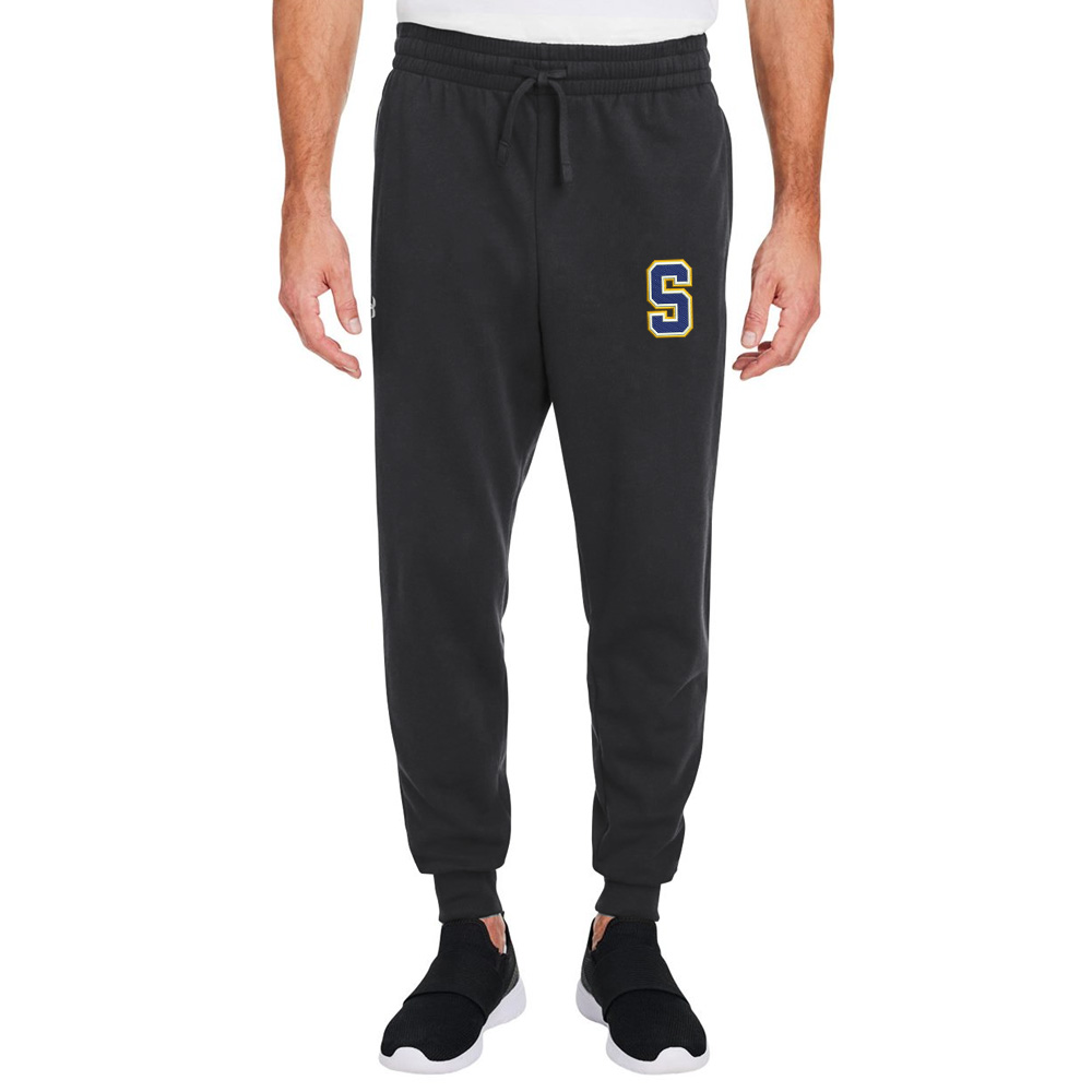 Schlarman Under Armour Men's Rival Fleece Joggers-Black