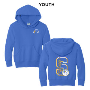 Schlarman Youth Fleece Hooded Sweatshirt-Royal