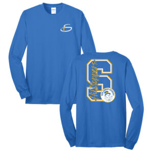 Schlarman Unisex Cotton Long Sleeve Tee-Royal