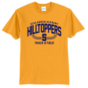 Schlarman Unisex Short Sleeve Tee-Gold