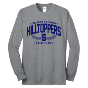 Schlarman Unisex Cotton Long Sleeve Tee-Athletic heather