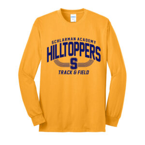 Schlarman Unisex Cotton Long Sleeve Tee-Gold