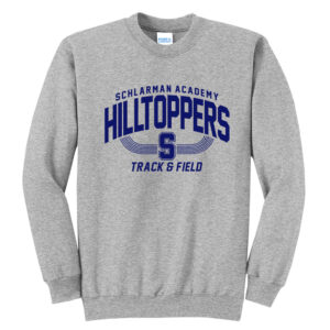 Schlarman Unisex Fleece Crewneck Sweatshirt-Athletic Heather