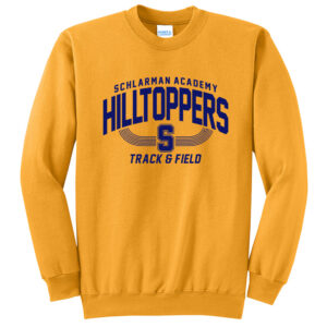 Schlarman Unisex Fleece Crewneck Sweatshirt-Gold