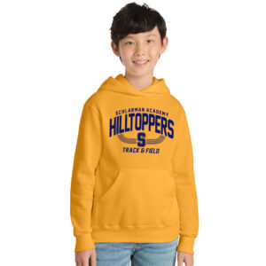 Schlarman Youth Fleece Hooded Sweatshirt-Gold