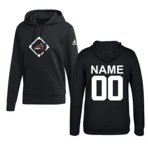 Steamer Baseball Adidas Fleece Hooded Sweatshirt- Black