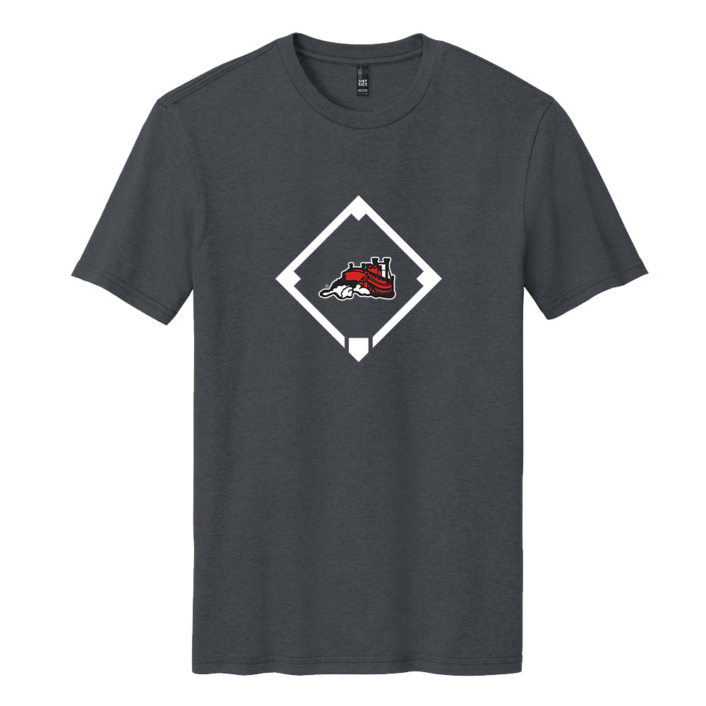 Steamer Baseball Unisex premium Short Sleeve Tee-Charcoal