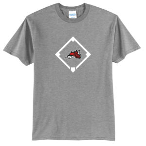 Steamer Baseball Unisex Short Sleeve Tee-Athletic Heather