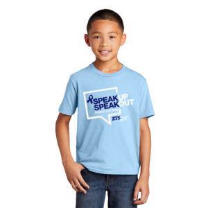 ETS Youth Short Sleeve Cotton Tee-Light Blue