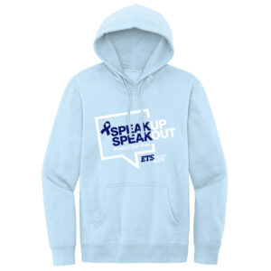 ETS Unisex Premium VIT Fleece Hoodie-Ice Blue