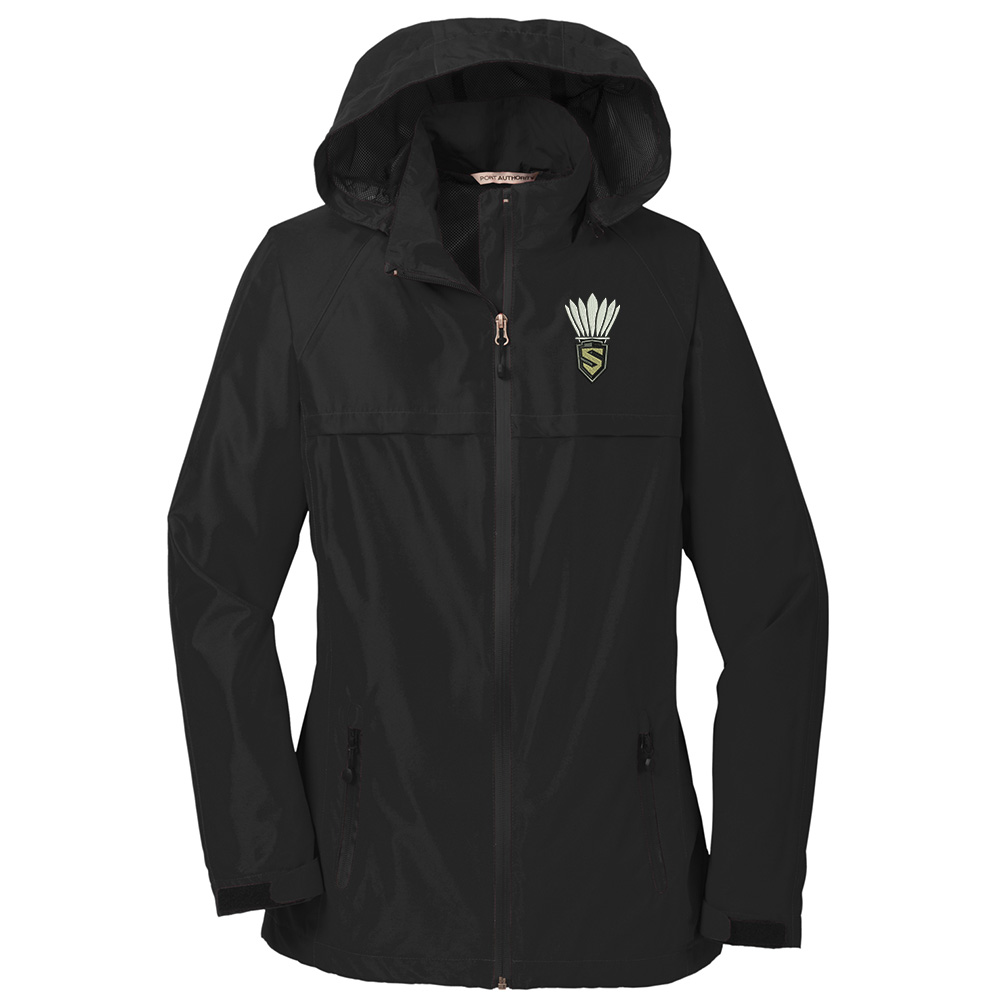 Streamwood Badminton Port Authority LADIES Torrent Waterproof Jacket-Black