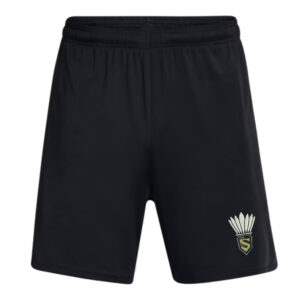 Streamwood Badminton Under Armour Men’s UA Tech Vent 7″ pocketed  Shorts-Black