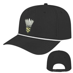 Streamwood Badminton ICON performance rope golf cap-Black/White