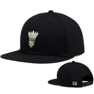 Streamwood Badminton The Game Perforated GameChanger Snapback Cap-Black