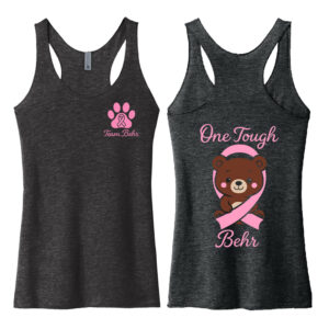 Team Behr Next Level Women’s Triblend Racerback Tank-Vintage Black