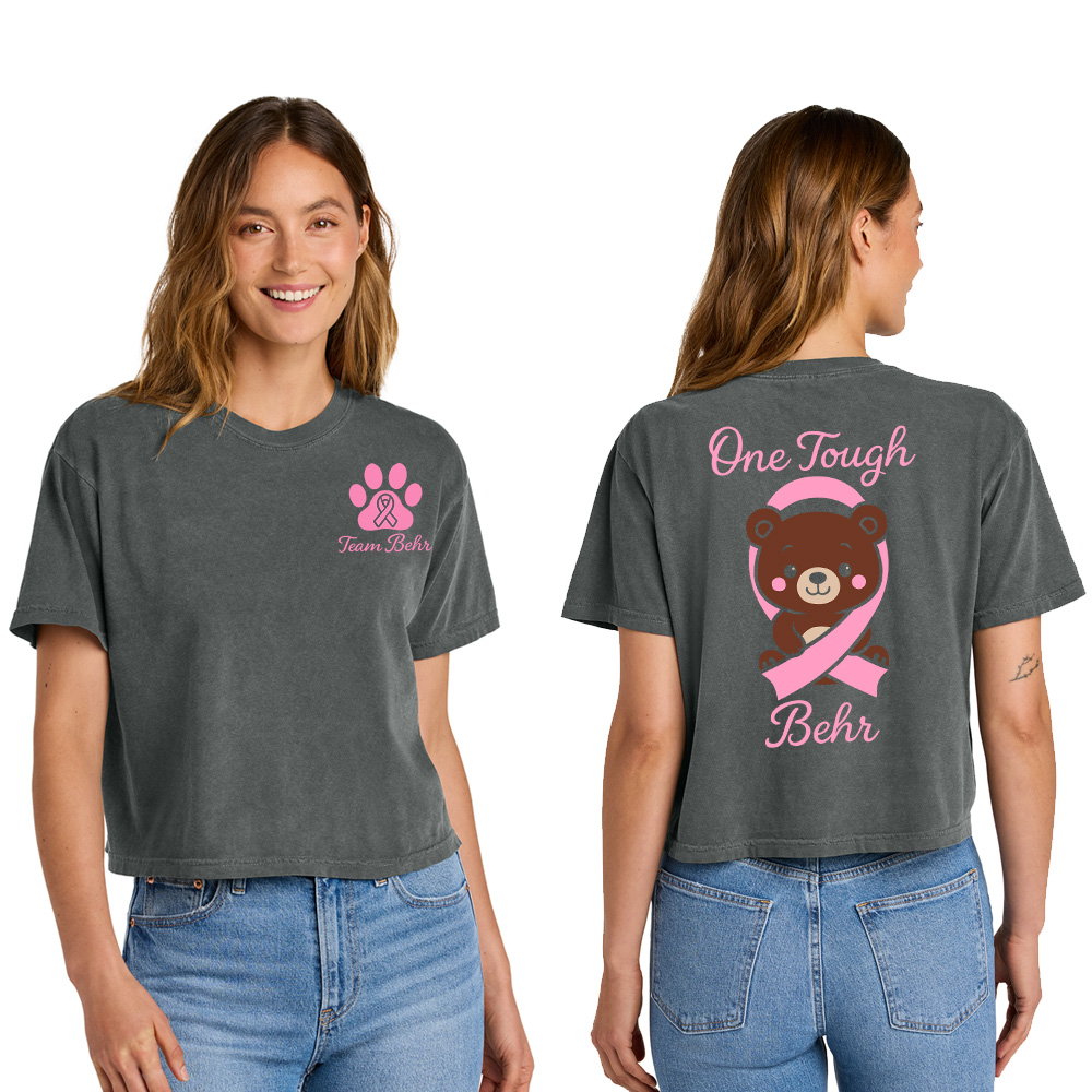 Team Behr Comfort Colors Women's Heaveweight Boxy Fit Slightly Cropped T-Shirt-Pepper