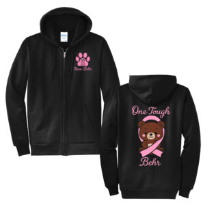 Team Behr Unisex Classic Full-Zip Hooded Sweatshirt-Black