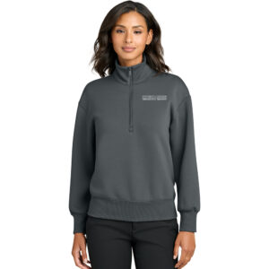 UD Theological Seminary Mercer Mettle Women’s Soft Spacer 1/4-Zip-Storm Grey
