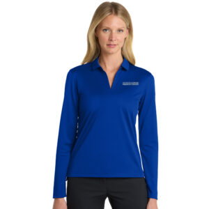 UD Theological Seminary Nike Ladies Dri-FIT Micro Pique 2.0 Long Sleeve Polo-Game Royal