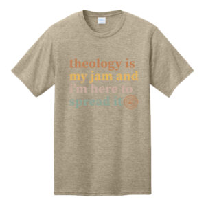 UD Theological Seminary Unisex CVC Short Sleeve Tee-Desert Tan Heather